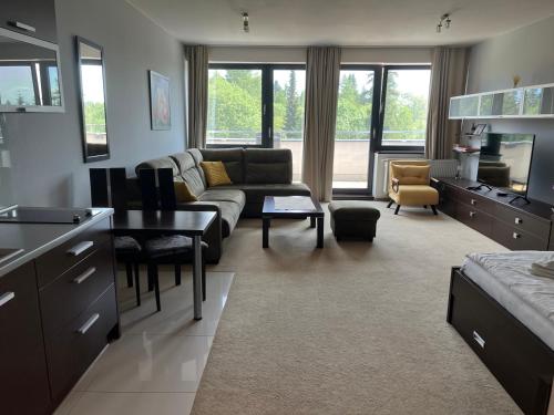 Η κουζίνα ή μικρή κουζίνα στο Apartman Panorama 213, Štúdio Comfort