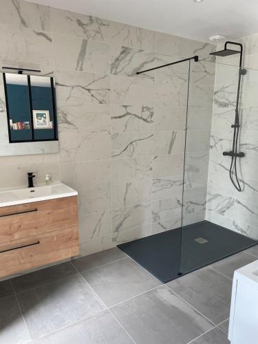 Koupelna v ubytování Maison neuve aux portes de Bayonne