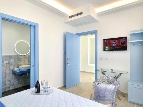 Μια τηλεόραση ή/και κέντρο ψυχαγωγίας στο Medusa Luxury B&B