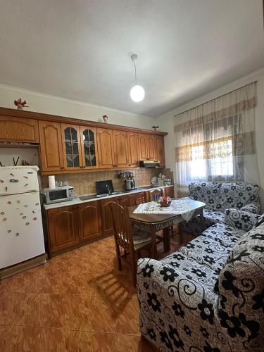 Kuchyň nebo kuchyňský kout v ubytování Leo Apartment