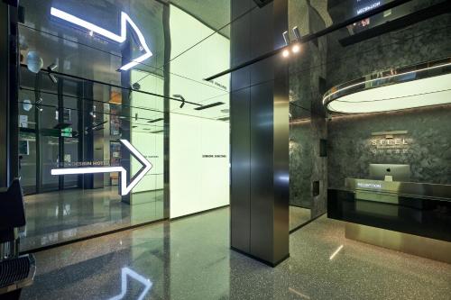Koupelna v ubytování Sfeel设计师酒店成都宽窄巷子奎星楼街店