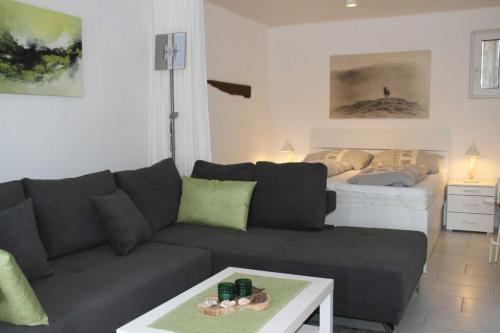 Χώρος καθιστικού στο Ferienwohnung Deichkrone