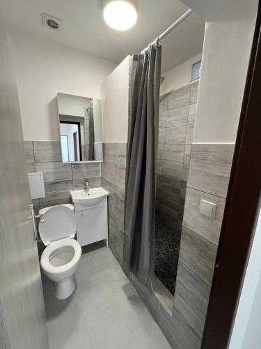 Un baño de Apartmány pod Radobýlem
