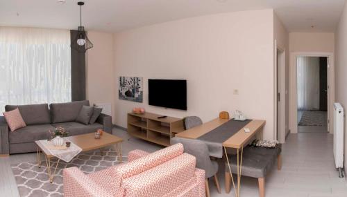 Μια τηλεόραση ή/και κέντρο ψυχαγωγίας στο Zin D Home Otel Alemdağ