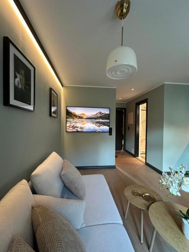 Et opholdsområde på Authentic Historic Luxury House