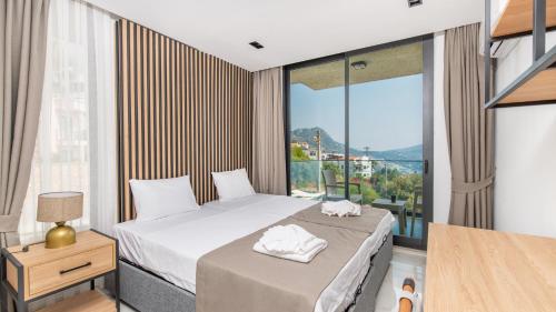 Giường trong phòng chung tại Eco Villa Ece