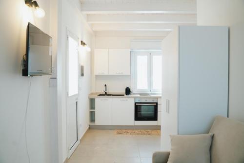 Kuchyň nebo kuchyňský kout v ubytování Relais Mediterraneo Collinebros