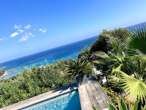 Villa with pool, sea view, Ste Lucie de Porto-Vecchio