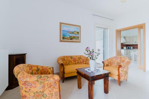 Ruang duduk di Mare Blu - Salento Selection