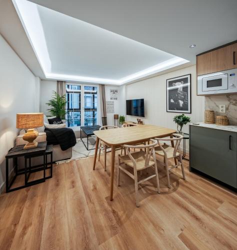 Кухня или мини-кухня в Apartamentos Turísticos de Soria 36 Collado
