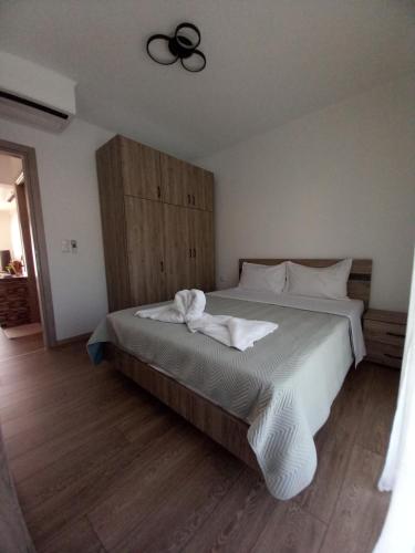Кровать или кровати в номере Villa Oxana