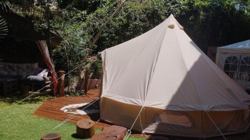 Zahrada ubytování tipi nature,spa privé et petit déjeuner inclus