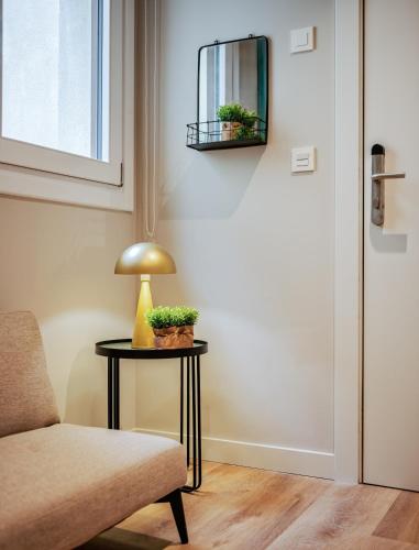 Телевизор и/или развлекательный центр в Apartamentos Turísticos de Soria 36 Collado