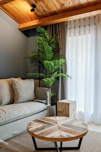 Гостиная зона в Apartamentos Turísticos de Soria 36 Collado