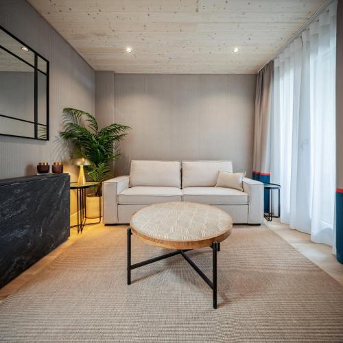 Гостиная зона в Apartamentos Turísticos de Soria 36 Collado