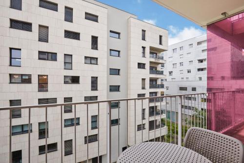 Balkón nebo terasa v ubytování Appart'hôtel Odalys City - Lyon Centre Confluence