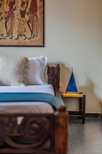 Ένα ή περισσότερα κρεβάτια σε δωμάτιο στο Villa Etnic Eloise