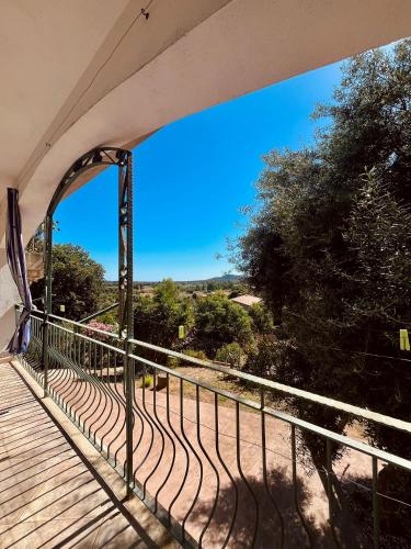 a balcony with a view of a blue sky at Appartamento Sa Funtana in Cardedu