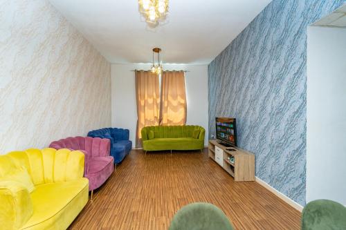 Χώρος καθιστικού στο City Tower 2BHK