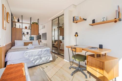 Khu vực ghế ngồi tại Moderno Studio Vila Madalena | Delfhy