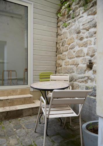 Studio jardin privé paris centre