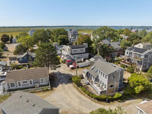 an aerial view of a small town with houses at Basin Perch Basin Views Sunsets AC Deck in Plum Island