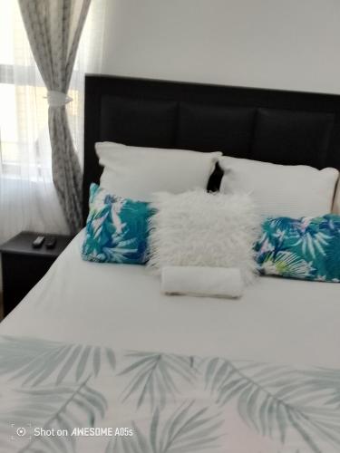 Postel nebo postele na pokoji v ubytování Dups guest house