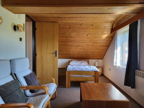 Postel nebo postele na pokoji v ubytování Holiday Villa Ruprechtice
