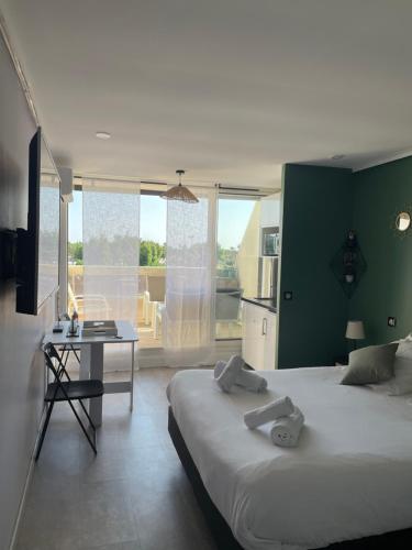 STUDIO CAMP NATURISTE VUE MER, le Gilyves cocooning photo 7