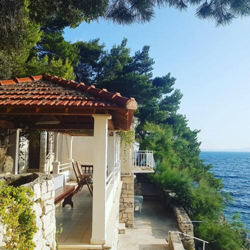 a house with a view of the ocean at Jube vacation in Žrnovo