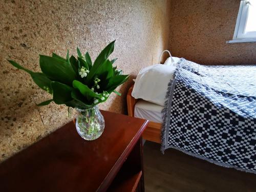 Een bed of bedden in een kamer bij Lipowa 6 Łagów Lubuski