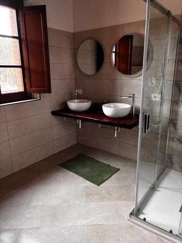 Koupelna v ubytování Agriturismo Quercetelli