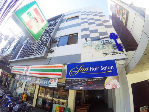a store front of a high rise building at Golden Gate Suites in Dumaguete
