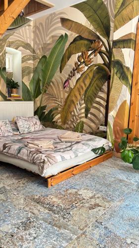 Κήπος έξω από το Tanny Boho Housy na pešej zóne s 2 parkovacími miestami