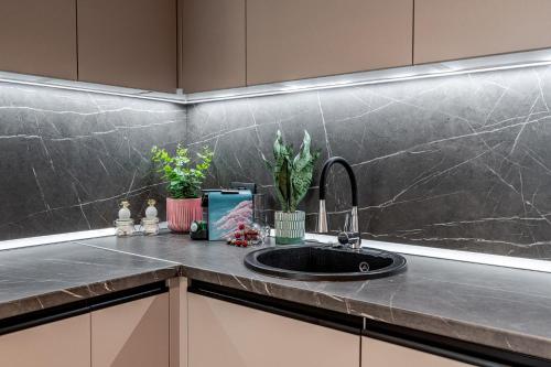 Dapur atau dapur kecil di Terra Luxe Residence
