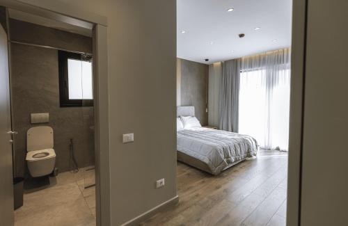 Koupelna v ubytování Siel Hotel