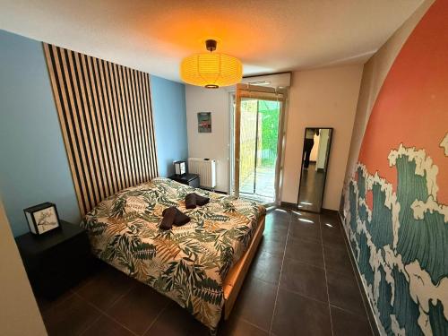 2 chambres climatisés- 70 m2 - Montpellier proche centre ville - Terrasse 50m2- Parking inclus