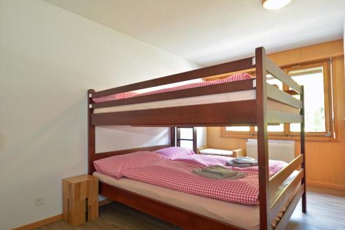 Postel nebo postele na pokoji v ubytování Ferienwohnung am Bach