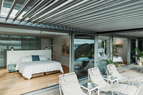 Zona de estar de Eagles Nest