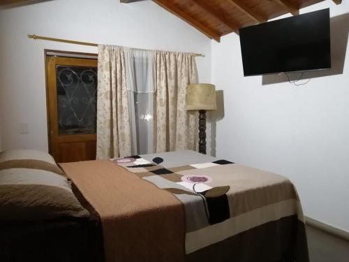 TV a/nebo společenská místnost v ubytování Hotel Olímpica