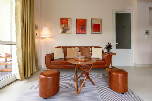 Χώρος καθιστικού στο Late December Villa