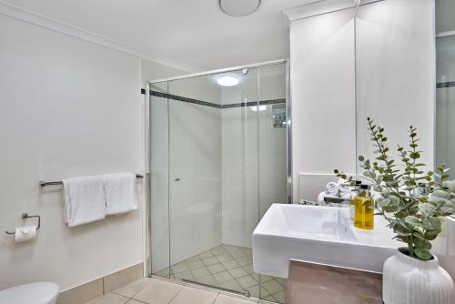 Un baño de Vision Apartments