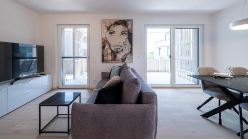 TV a/nebo společenská místnost v ubytování Apartments Jesse