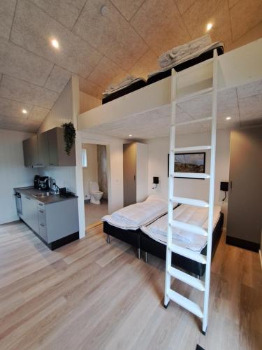 Postel nebo postele na pokoji v ubytování Motel Glyngøre