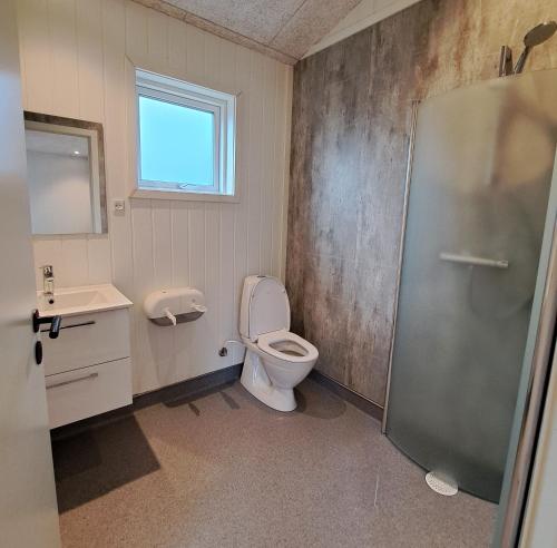 Koupelna v ubytování Motel Glyngøre