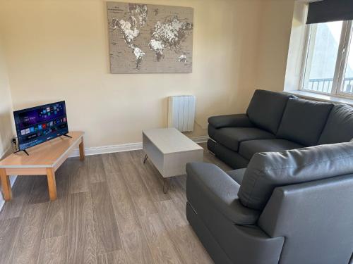 Ruang duduk di Three Bedroom Apartment Athlone