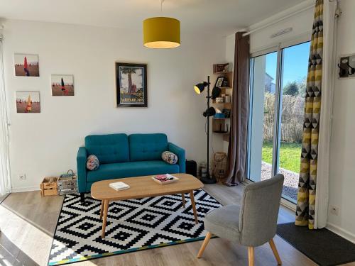 Posezení v ubytování 208-Maison 6p à proximité de Sables-D'or-les-Pins