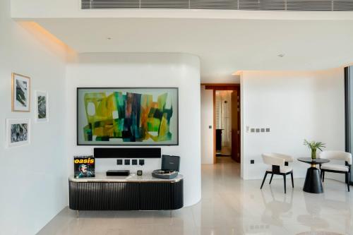 Μια τηλεόραση ή/και κέντρο ψυχαγωγίας στο Zavaya Villa