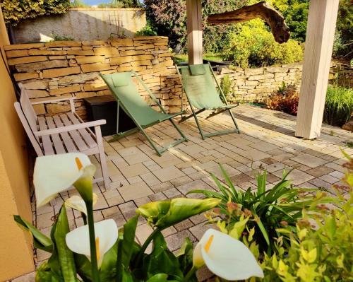 Grand T3, 2 chambres, jardin au calme - Gîte du Photographe