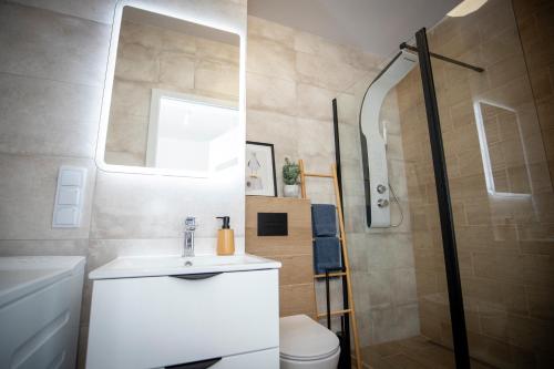 Koupelna v ubytování Apartament Strzelców 4